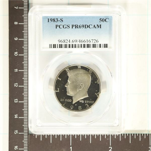 1983-S KENNEDY HALF DOLLAR PCGS PR69 DCAM