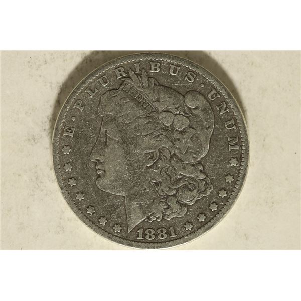 1881 MORGAN SILVER DOLLAR