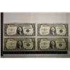 Image 1 : 4-CRISP US $1 SILVER CERTIFICATES: 1935-A, 35-C,