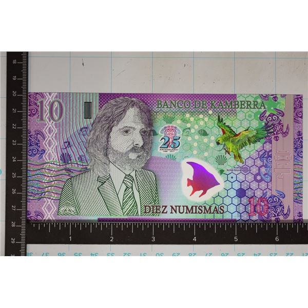 2013-BANK OF KAMBERRA 10 NUMISMAS CRISP UNC