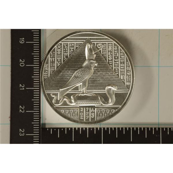 2 TROY OZ. .999 FINE SILVER UNC ROUND "HORUS" PART