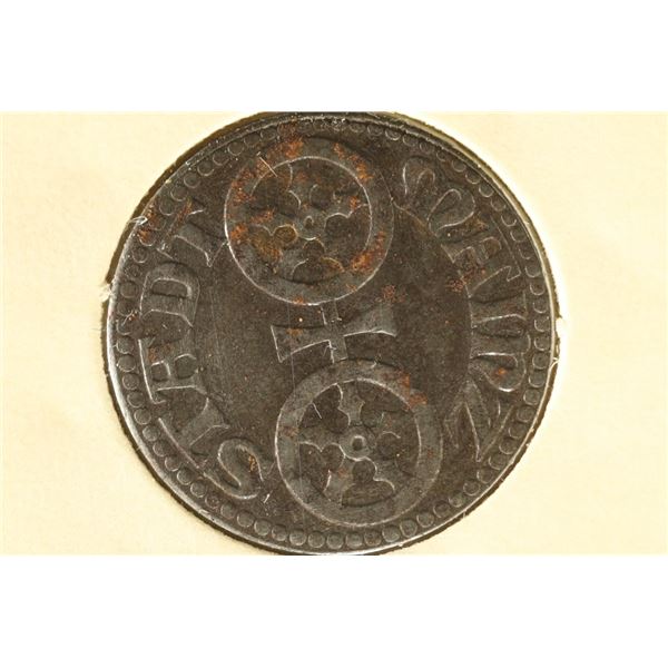 1918 GERMAN MAINZ (HESSEN) 10 PFENNIGS