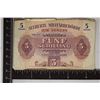 Image 1 : 1944 AUSTRIA 5 SHILLING MILITARY PAYMENT CERT.