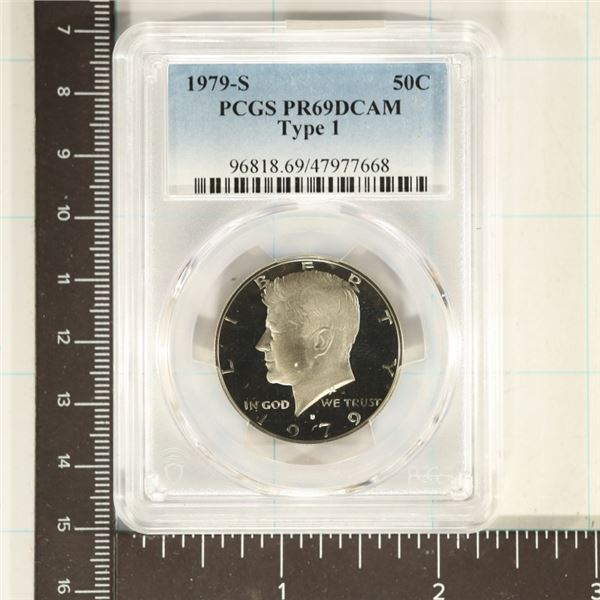 1979-S TYPE I KENNEDY HALF DOLLAR PCGS PR69 DCAM