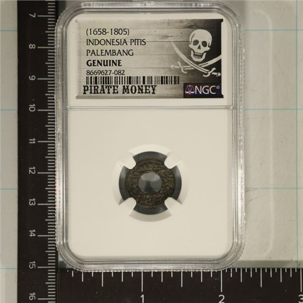 PIRATE MONEY 1658-1805 INDONESIA PITIS PALEMBANG