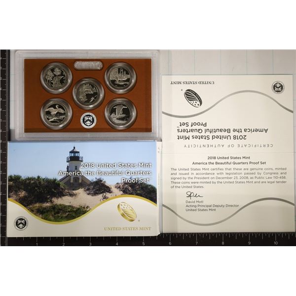 2018 US 50 STATE QUARTERS PROOF SET WITH BOX
