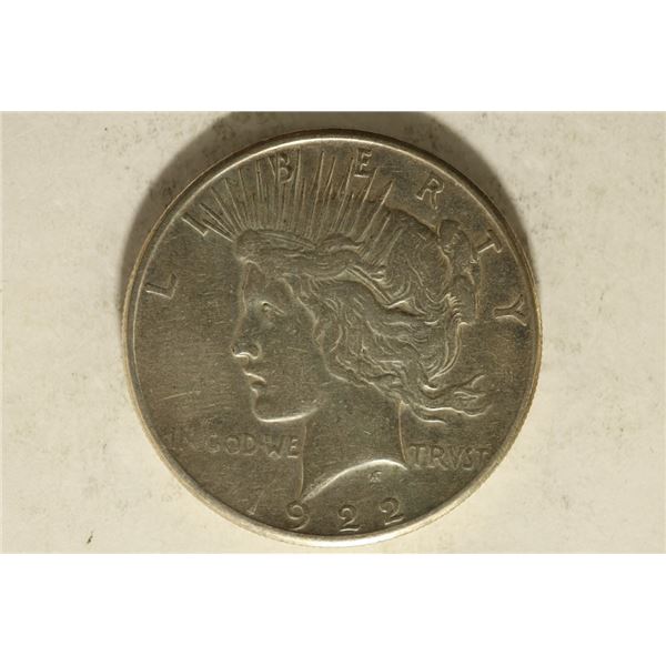 1922-S PEACE SILVER DOLLAR