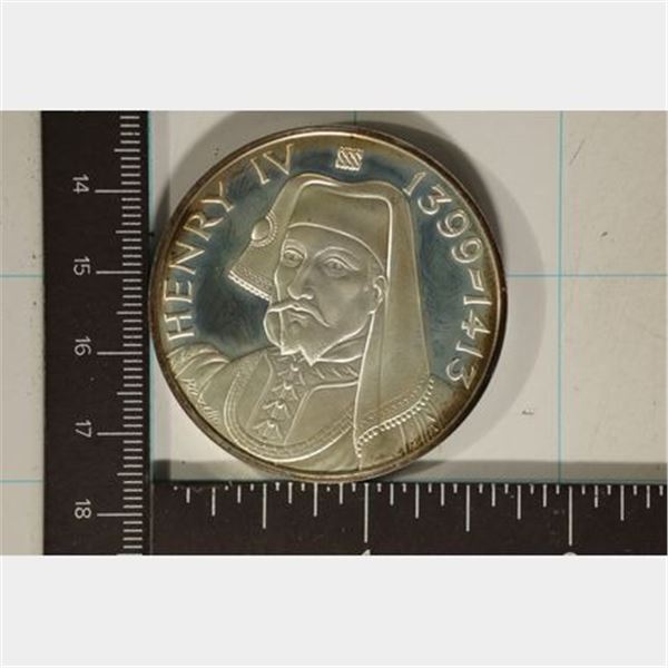 38.2 GRAM STERLING SILVER HENRY IV 1399-1413