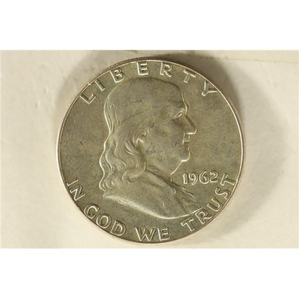 1962 SILVER FRANKLIN HALF DOLLAR