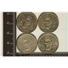 Image 1 : 1950, 1951, 52 & 1953 MEXICO SILVER 25 CENTAVOS