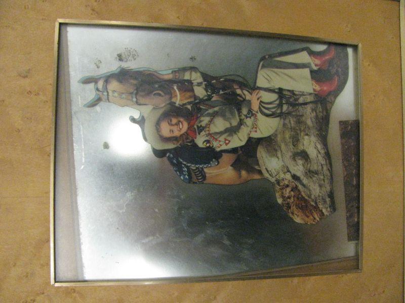 Wood Art Cowboy Items, Pyrography, Etc.