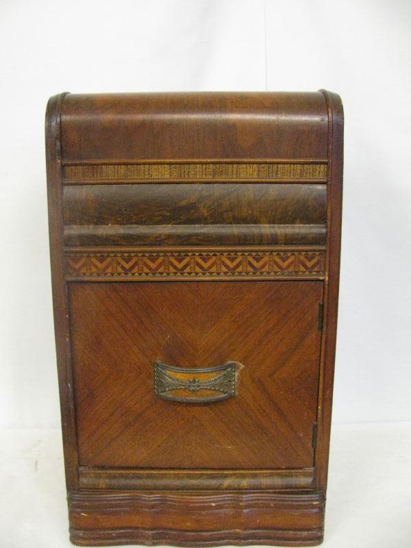 Inlaid Deco Waterfall Nightstand