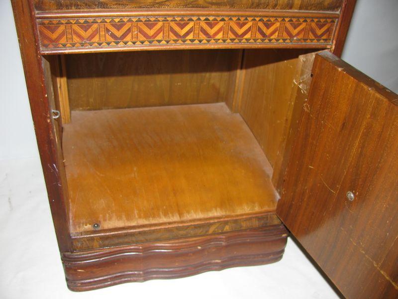 Inlaid Deco Waterfall Nightstand