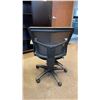 Image 3 : MESH BACK PADDED BLACK ADJUSTABLE MOBILE OFFICE CHAIR