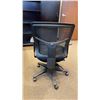 Image 3 : MESH BACK PADDED BLACK ADJUSTABLE MOBILE OFFICE CHAIR