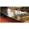 Image 3 : DARK WOOD/ GLASS TOP CONFERENCE TABLE APPROX 48"W X 120"L X 30.5"H