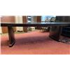 Image 4 : DARK WOOD/ GLASS TOP CONFERENCE TABLE APPROX 48"W X 120"L X 30.5"H
