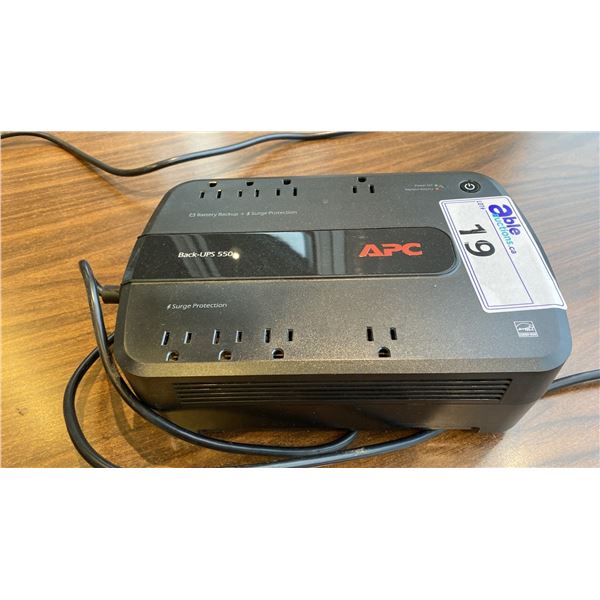 APC BACK-UPS BE550G 8 OUTLET POWER SUPPLY