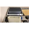 Image 2 : GROUP OF ASSORTED OFFICE EQUIPMENT INCLUDING BINDING MACHINE, PAPER CUTTER, STAPLERS, LABEL MAKER &