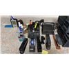 Image 2 : GROUP OF ASSORTED OFFICE EQUIPMENT INCLUDING STAPLERS, TAPE DISPENSER, ORGANIZERS & MORE