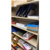 Image 2 : BEIGE METAL ORGANIZATIONAL SHELVING UNIT WITH CONTENTS APPROX 47"W X 15"D X 76"H