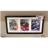 Image 4 : PAIR OF QUARTET BLACK EMBOSSED FOAM BULLETIN BOARDS & 4 ASSORTED FRAMED ART PRINTS