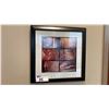 Image 7 : PAIR OF QUARTET BLACK EMBOSSED FOAM BULLETIN BOARDS & 4 ASSORTED FRAMED ART PRINTS