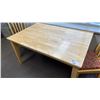 Image 2 : LIGHT WOOD DINING TABLE WITH LEAF & 6 CHAIRS
