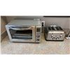 Image 3 : TOASTER OVEN, SALTON TOASTER, G.E. MICROWAVE & PAPER TOWEL HOLDER