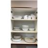 Image 2 : ELECTRIC KETTLE, CUTTING BOARD, KNIFE BLOCK & CONTENTS OF CUPBOARDS INCLUDING DISHES, CUTLERY & MORE