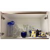 Image 5 : ELECTRIC KETTLE, CUTTING BOARD, KNIFE BLOCK & CONTENTS OF CUPBOARDS INCLUDING DISHES, CUTLERY & MORE