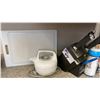 Image 7 : ELECTRIC KETTLE, CUTTING BOARD, KNIFE BLOCK & CONTENTS OF CUPBOARDS INCLUDING DISHES, CUTLERY & MORE