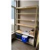 Image 1 : 6 TIER SHELF RACKING UNIT *CONTENTS INCLUDED* & PADDED ROOM DIVIDER