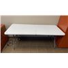 Image 1 : WHITE FOLDING UTILITY TABLE & QUARTET WHITEBOARD