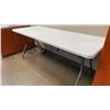 Image 2 : WHITE FOLDING UTILITY TABLE & QUARTET WHITEBOARD
