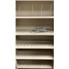 Image 2 : HON APPROX 36"W X 14"D X 76"H BEIGE METAL OFFICE STORAGE SHELVING UNIT WITH METAL FILING DIVIDERS