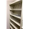 Image 3 : HON APPROX 36"W X 14"D X 76"H BEIGE METAL OFFICE STORAGE SHELVING UNIT WITH METAL FILING DIVIDERS