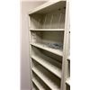 Image 3 : HON APPROX 36"W X 14"D X 76"H BEIGE METAL OFFICE STORAGE SHELVING UNIT WITH METAL FILING DIVIDERS