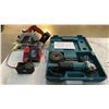 Image 1 : MILWAUKEE 18V CORDLESS CIRCULAR SAW WITH CHARGER, 3 BATTERIES & MAKITA ELECTRIC GRINDER