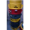 Image 2 : STACK OF ASSORTED RUBBERMAID BRUTE COMMERCIAL GARBAGE CANS WITH ASSORTED LIDS
