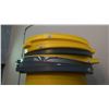 Image 3 : STACK OF ASSORTED RUBBERMAID BRUTE COMMERCIAL GARBAGE CANS WITH ASSORTED LIDS