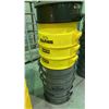 Image 2 : STACK OF ASSORTED RUBBERMAID BRUTE COMMERCIAL GARBAGE CANS