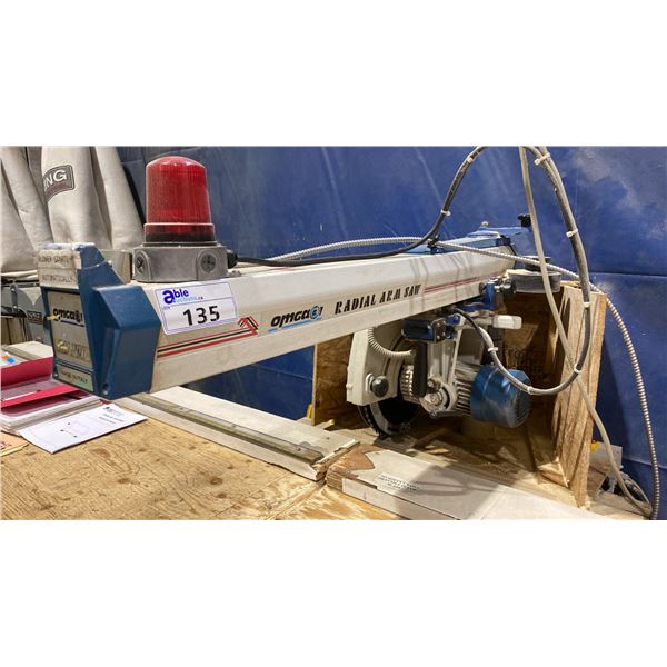 OMGA RN700 FM 14" RADIAL ARM SAW WITH WORK TABLE