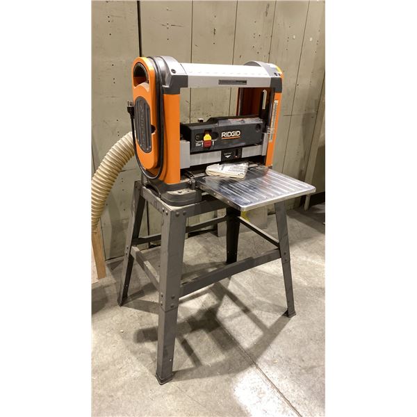 RIDGID TP13002 13" BENCHTOP THICKNESS PLANER WITH METAL STAND
