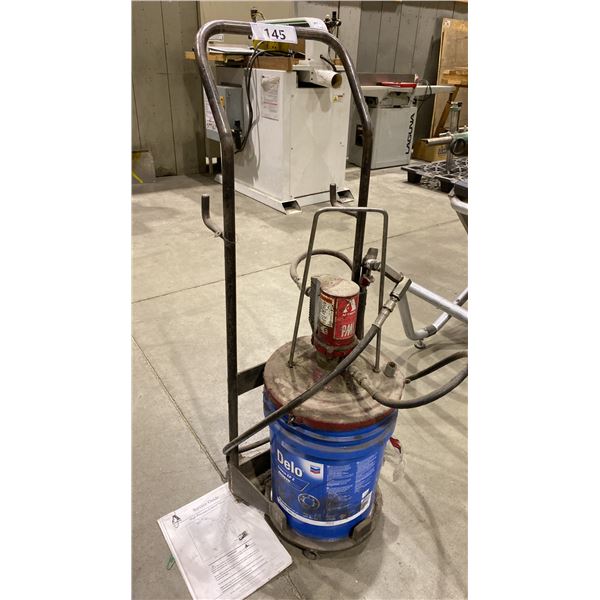 HIGH PRESSURE GREASE PUMP ON MOBILE DOLLY