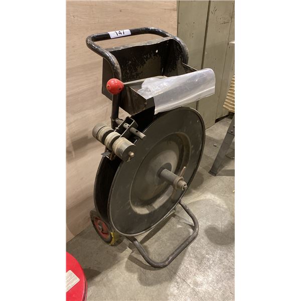 BLACK METAL BANDING CART WITH TOOLS & CRIMPS