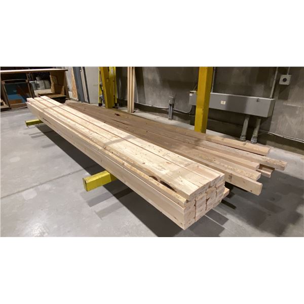12' LONG 2" X 3.5" LUMBER STOCK APPROX 29 PCS