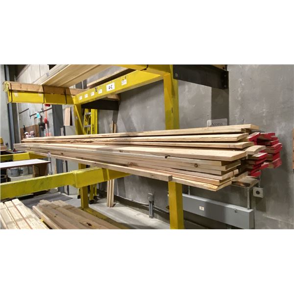 14' LONG 5.5" X 3/4" LUMBER STOCK APPROX 47 PCS