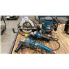 Image 1 : GROUP OF 4 ELECTRIC MAKITA POWER TOOLS INCLUDING 2 GRINDERS, ROUTER & SKILL SAW