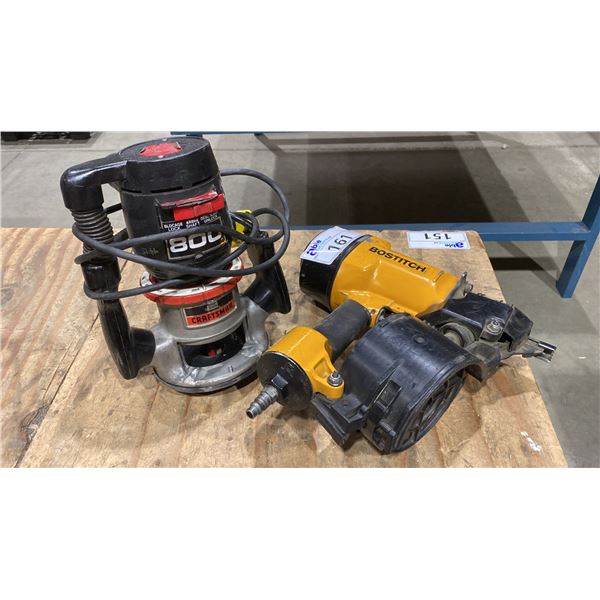 CRAFTSMAN 800 ROUTER & BOSTITCH COIL NAILER